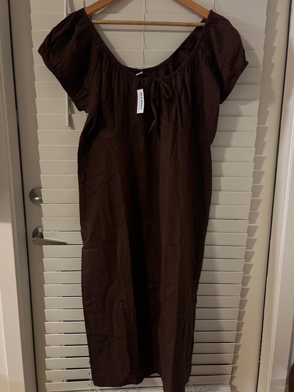 Old Navy Brown Maxi Dress XL Sleeveless Flowy NWT